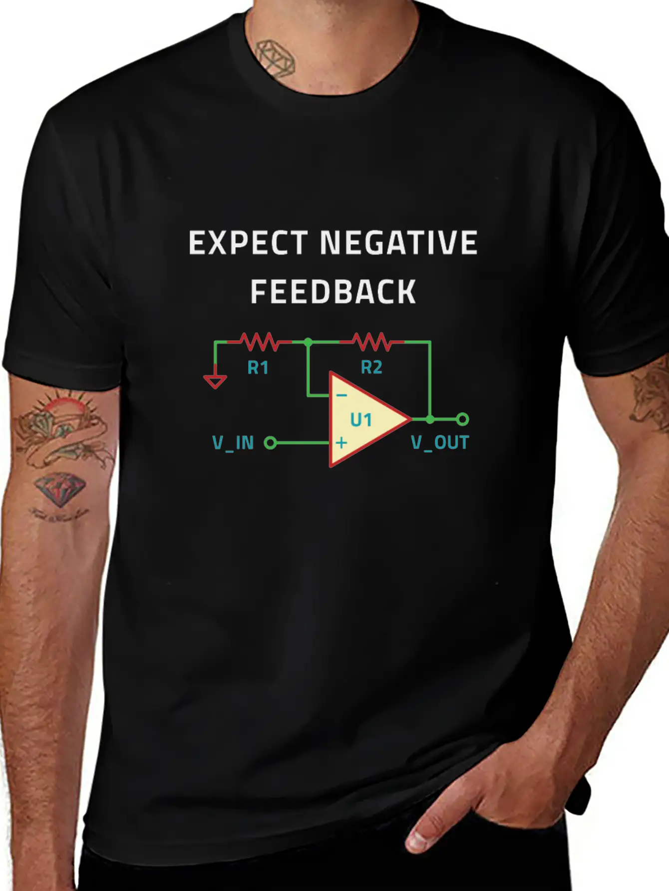 Electrical Engineer Negative Feedback Breathable Soft Cotton T-Shirt – Timeless Casual Look
