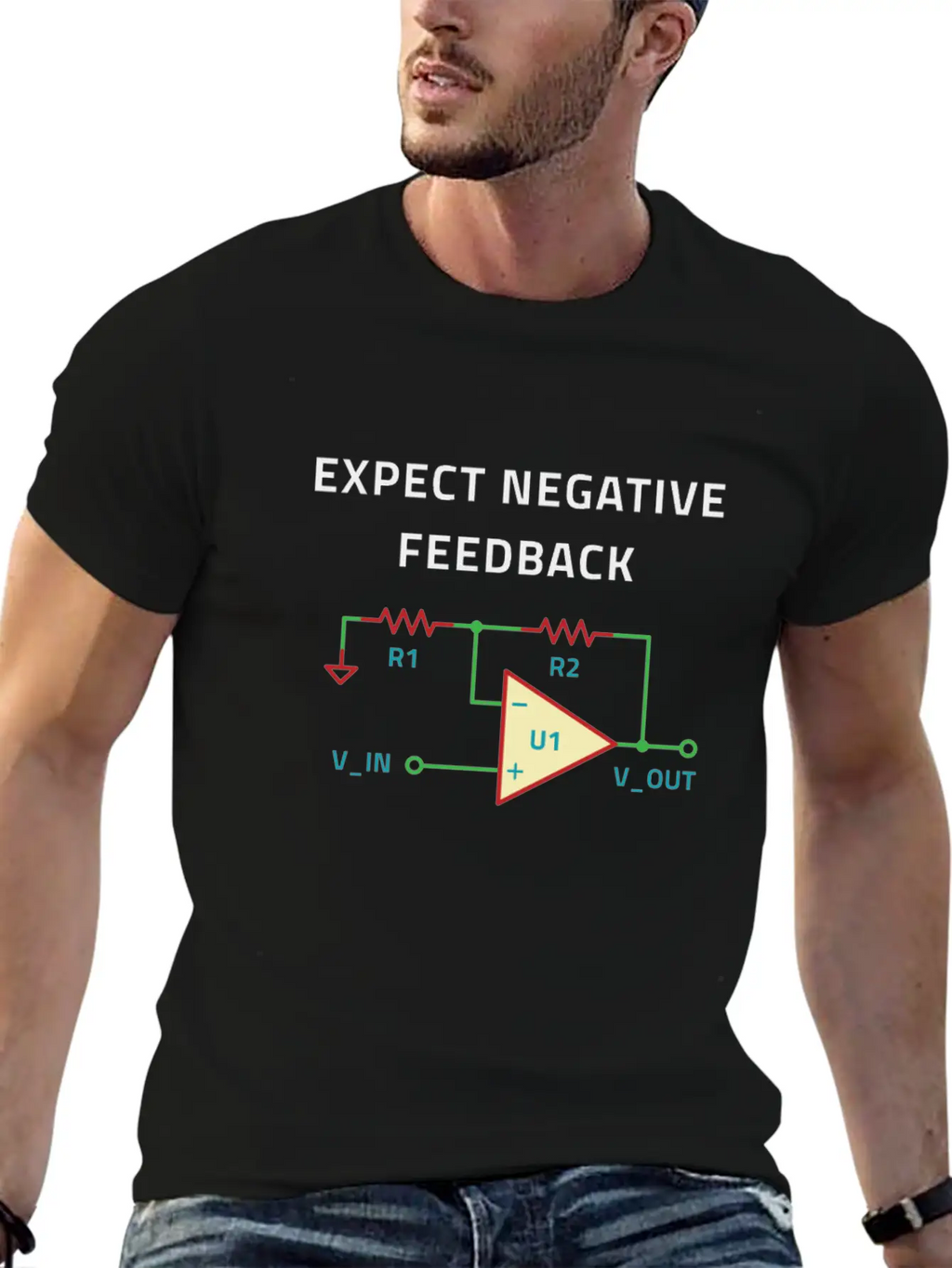 Electrical Engineer Negative Feedback Breathable Soft Cotton T-Shirt – Timeless Casual Look