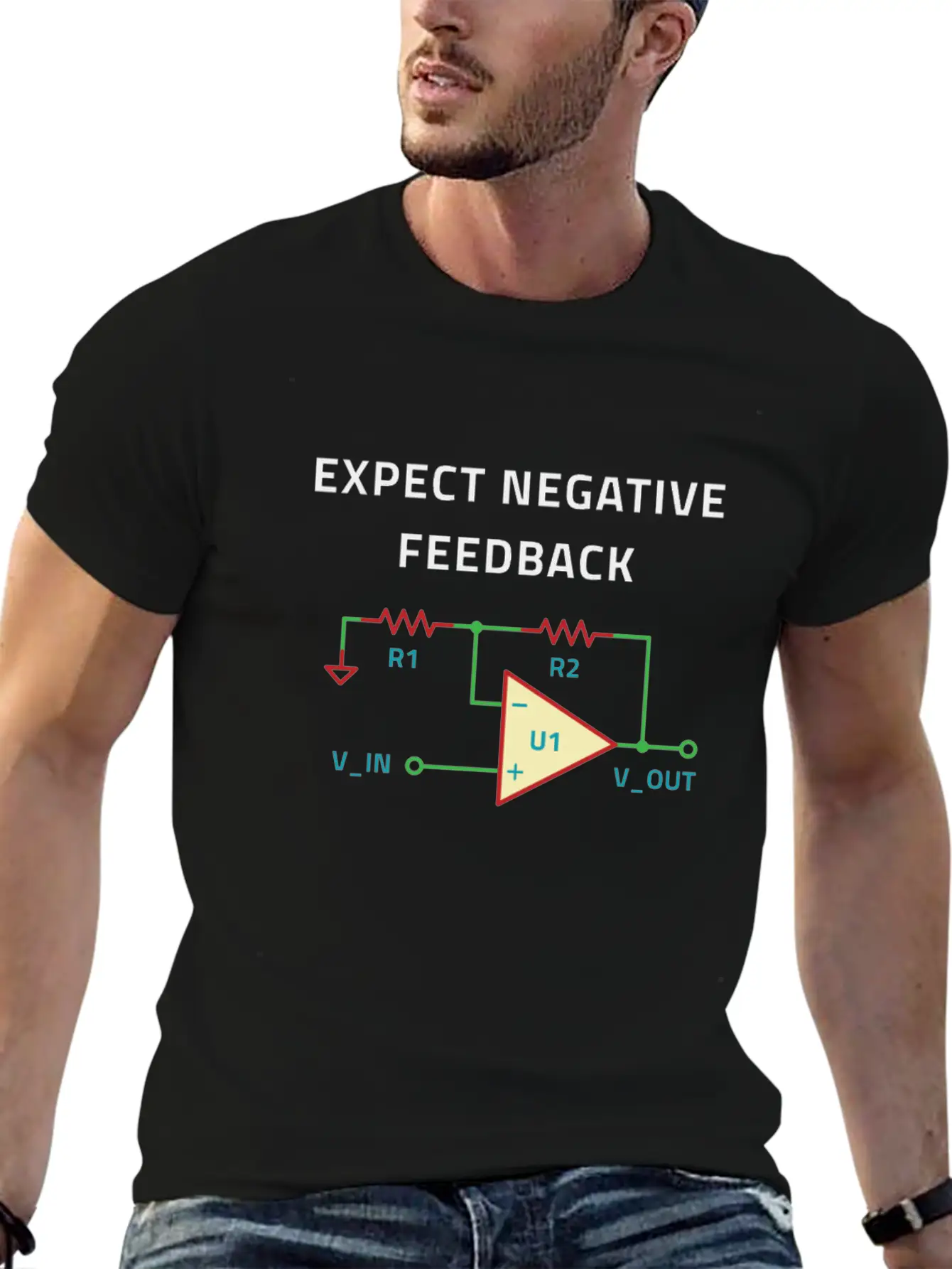 Electrical Engineer Negative Feedback Breathable Soft Cotton T-Shirt – Timeless Casual Look