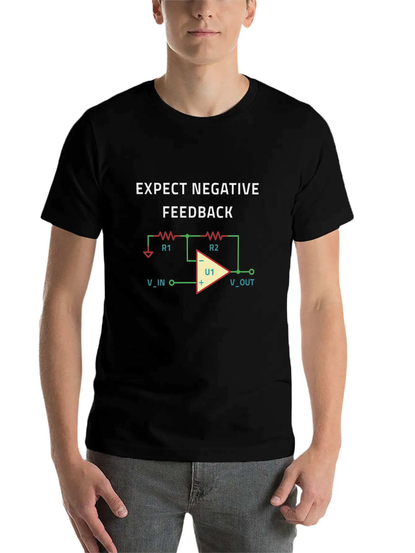 Electrical Engineer Negative Feedback Breathable Soft Cotton T-Shirt – Timeless Casual Look
