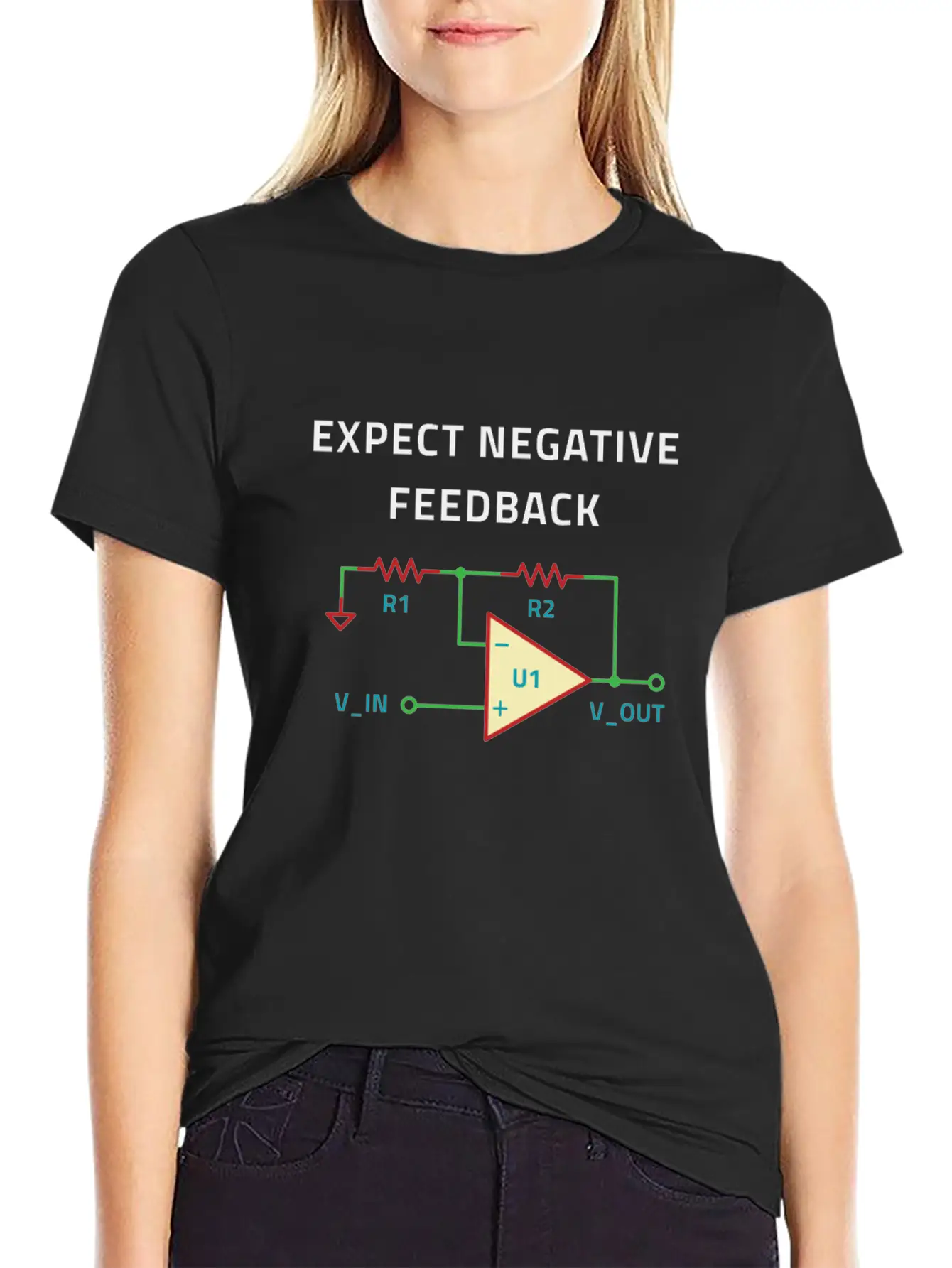 Electrical Engineer Negative Feedback Breathable Soft Cotton T-Shirt – Timeless Casual Look