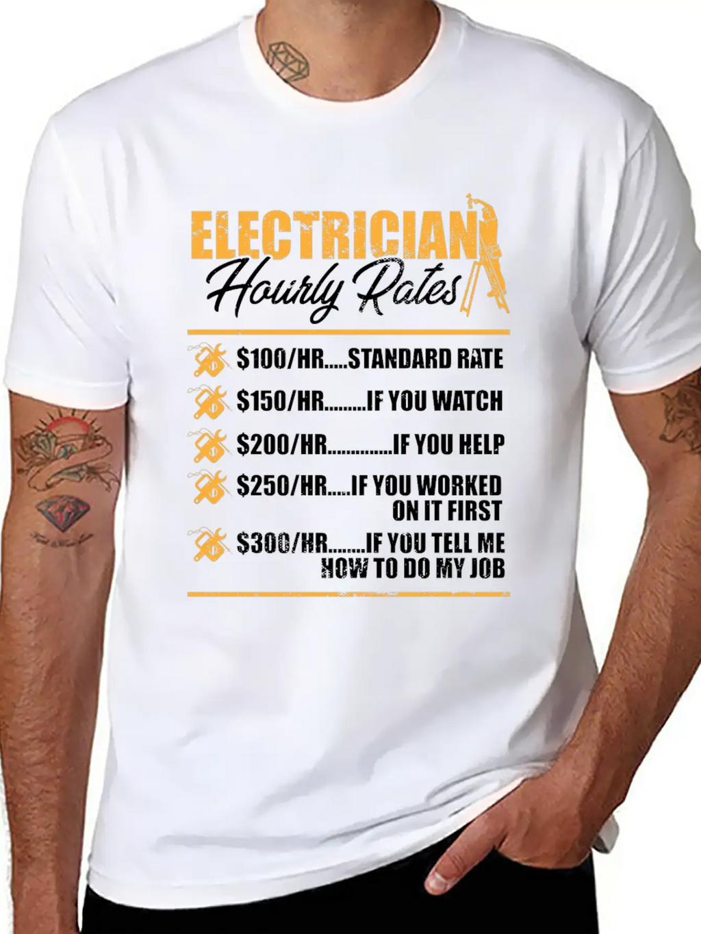 Electrician I Electrical Worker I Electrician Unisex Casual T-Shirt – Clean Design For Daily Comfort
