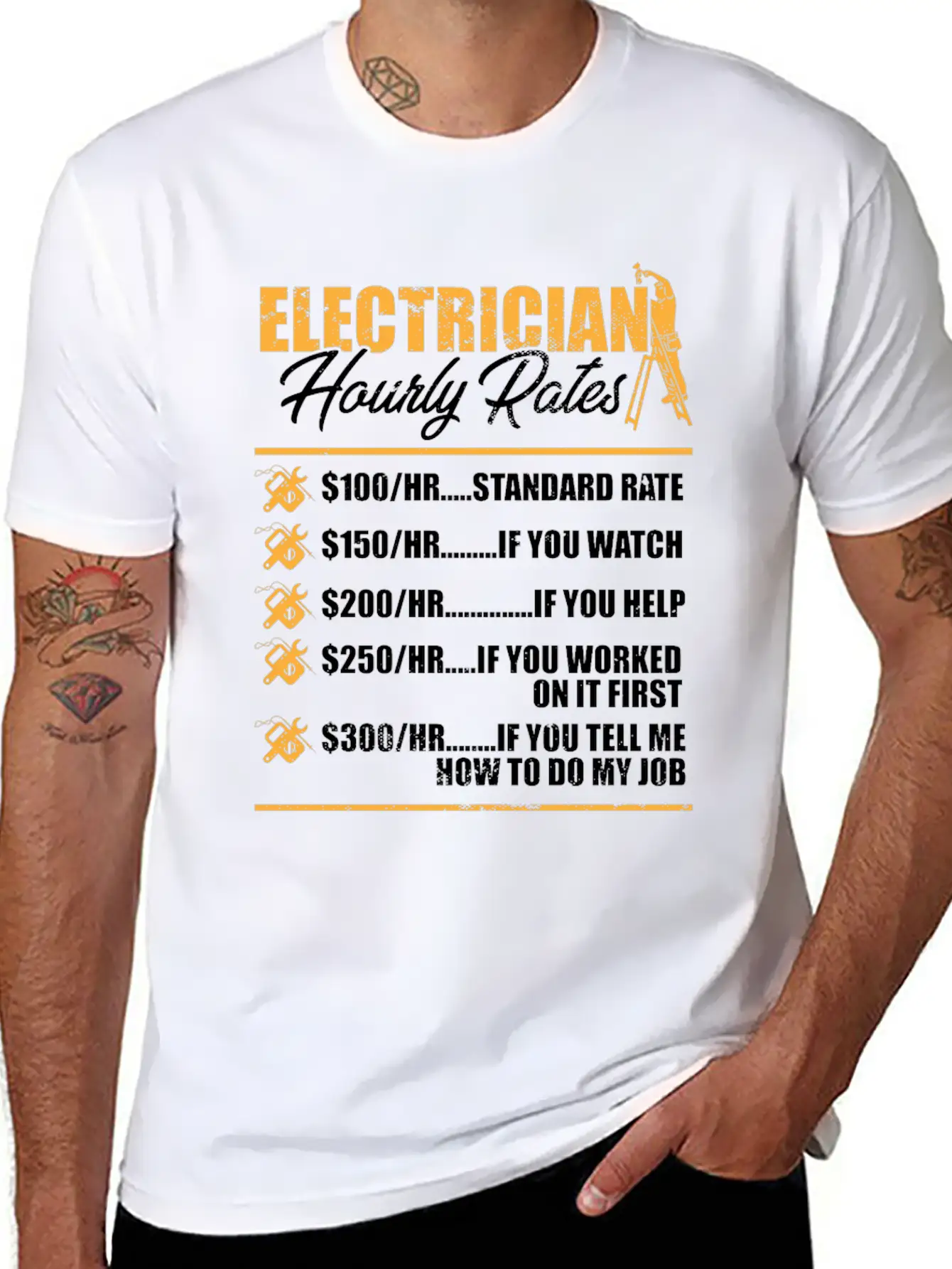 Electrician I Electrical Worker I Electrician Unisex Casual T-Shirt – Clean Design For Daily Comfort