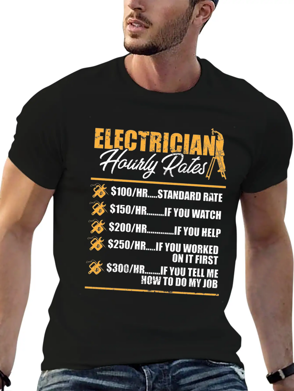 Electrician I Electrical Worker I Electrician Unisex Casual T-Shirt – Clean Design For Daily Comfort