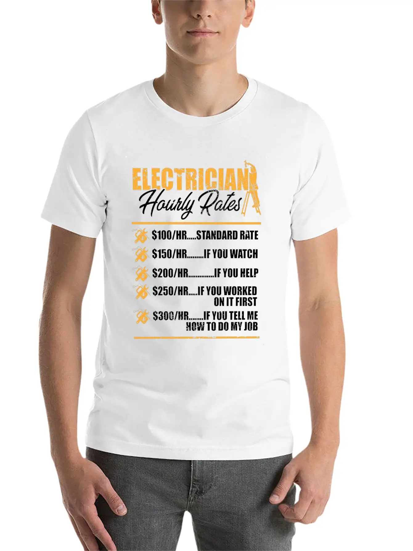 Electrician I Electrical Worker I Electrician Unisex Casual T-Shirt – Clean Design For Daily Comfort