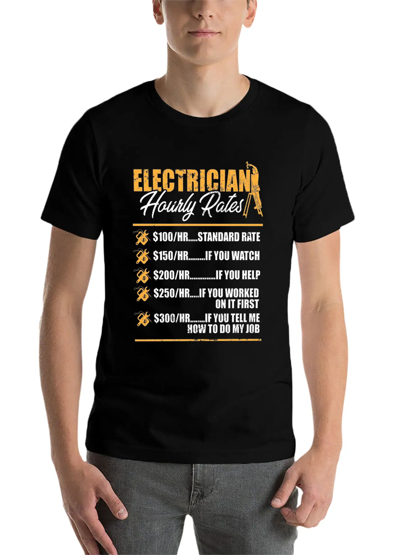 Electrician I Electrical Worker I Electrician Unisex Casual T-Shirt – Clean Design For Daily Comfort