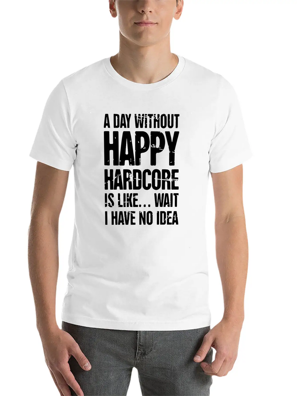 Electronic Music Happy Hardcore EDM Rave Stylish Everyday T-Shirt – Unisex Basic Cotton Tee