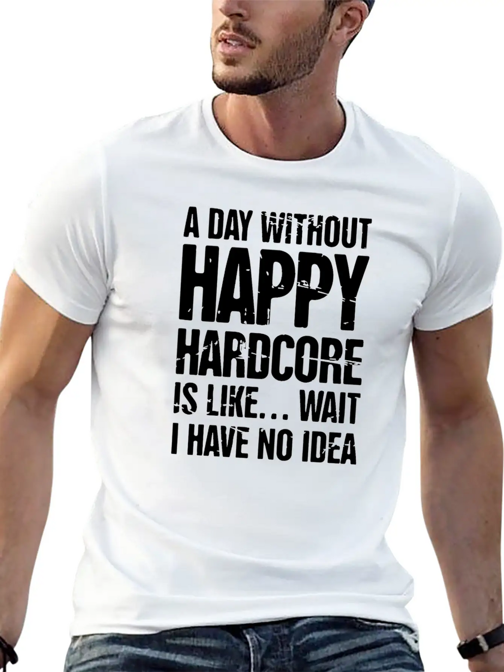 Electronic Music Happy Hardcore EDM Rave Stylish Everyday T-Shirt – Unisex Basic Cotton Tee