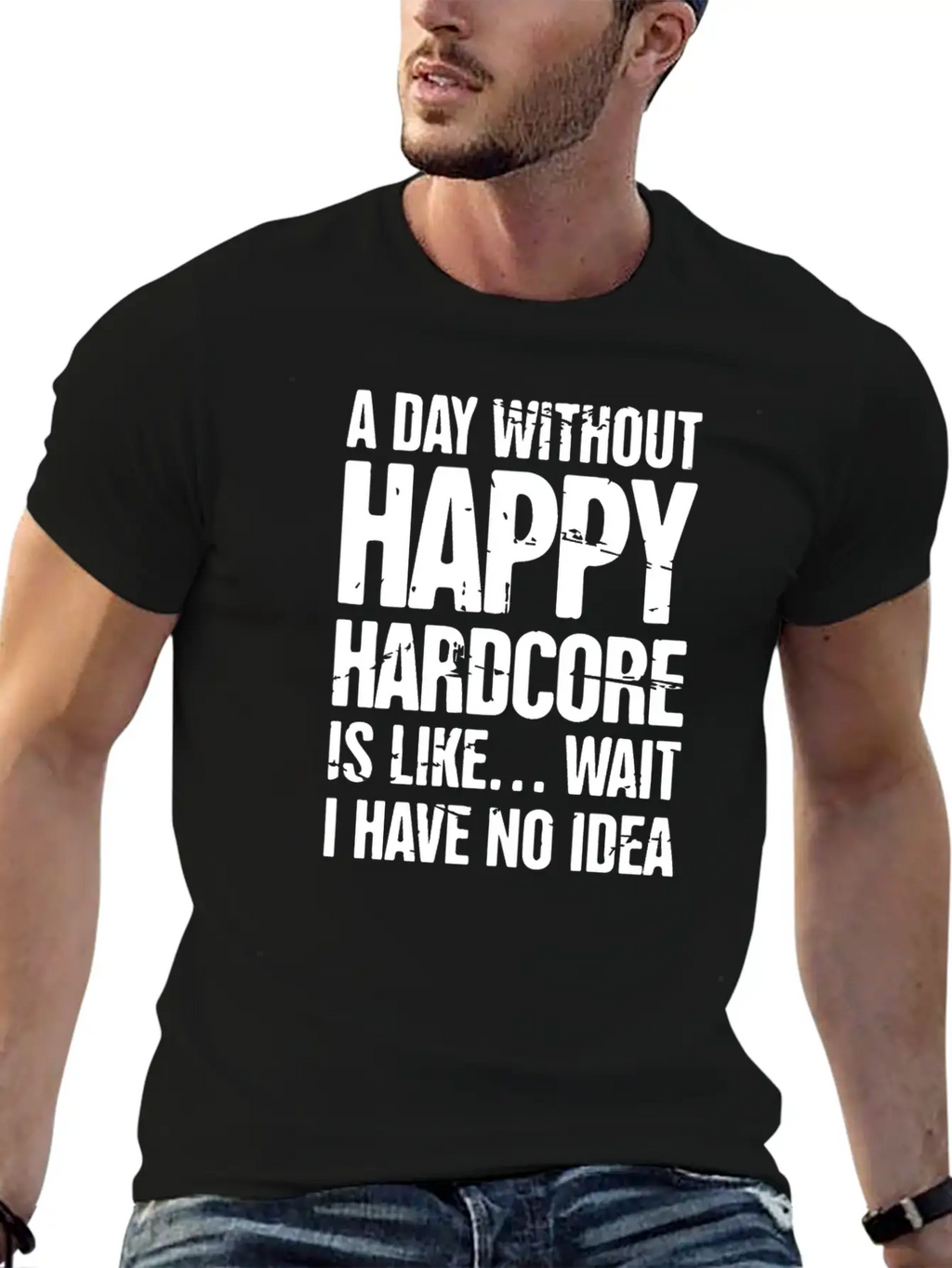 Electronic Music Happy Hardcore EDM Rave Stylish Everyday T-Shirt – Unisex Basic Cotton Tee