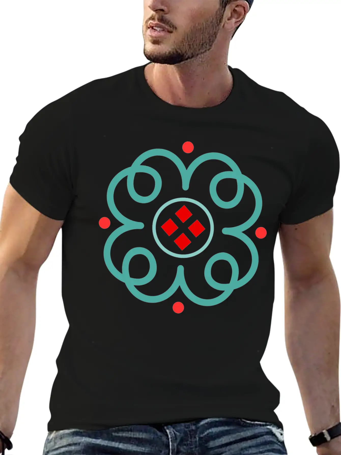 Elegant Art Deco Timeless Short Sleeve Tee – Comfy And Minimalist Design