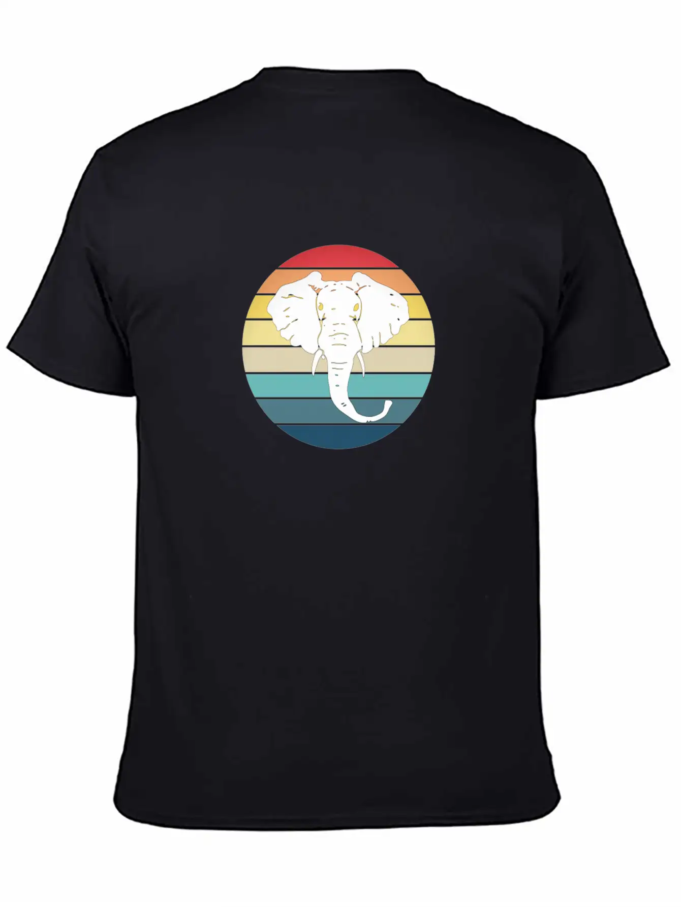 Elephant Animal Sun Elephants Africa Trunk Basic Graphic T-Shirt – Daily Comfort In Soft Cotton