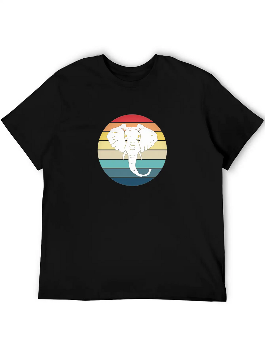 Elephant Animal Sun Elephants Africa Trunk Basic Graphic T-Shirt – Daily Comfort In Soft Cotton