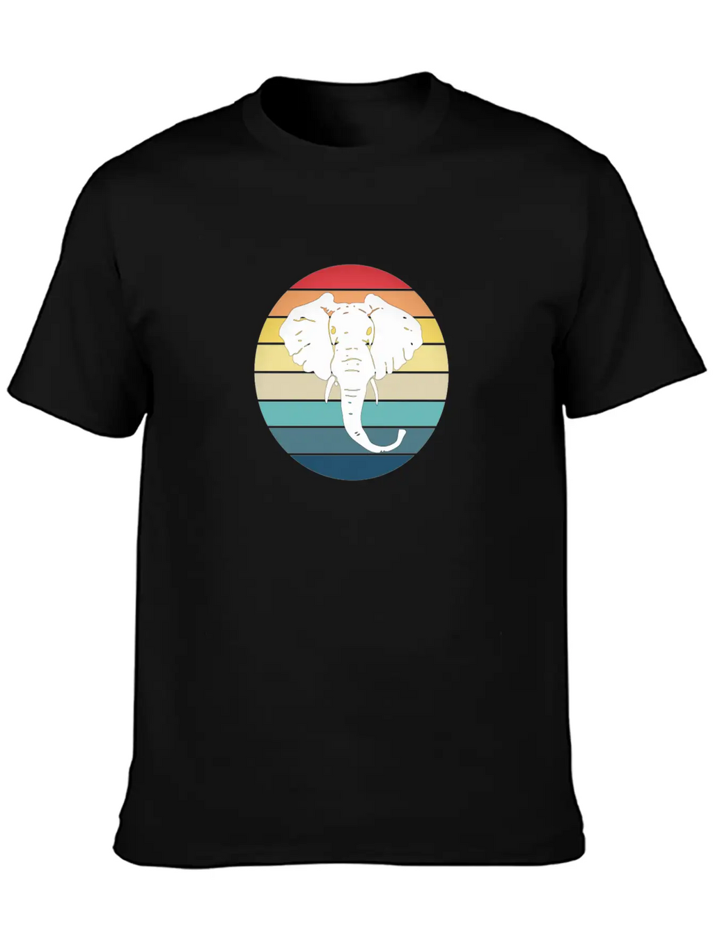 Elephant Animal Sun Elephants Africa Trunk Basic Graphic T-Shirt – Daily Comfort In Soft Cotton