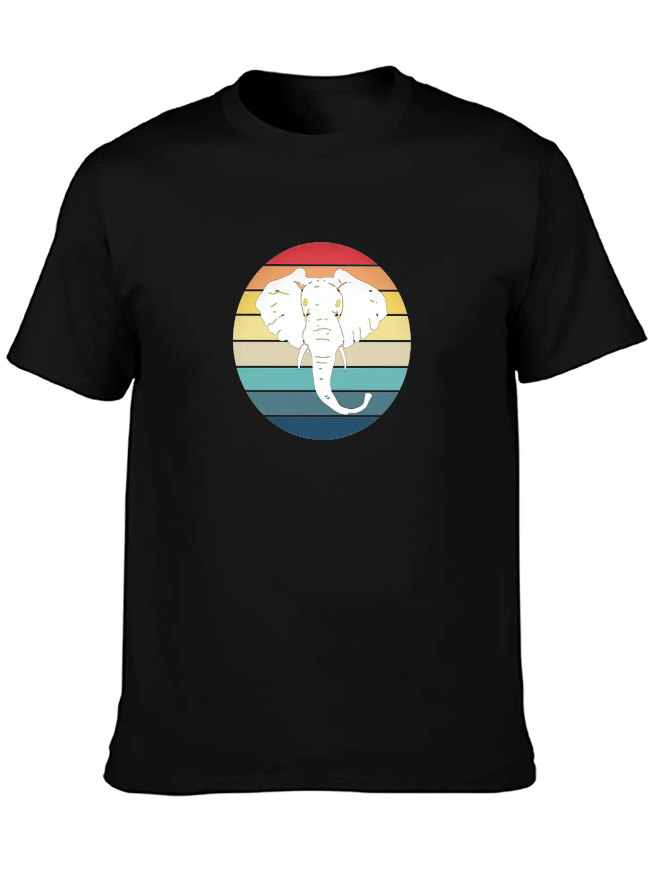 Elephant Animal Sun Elephants Africa Trunk Basic Graphic T-Shirt – Daily Comfort In Soft Cotton