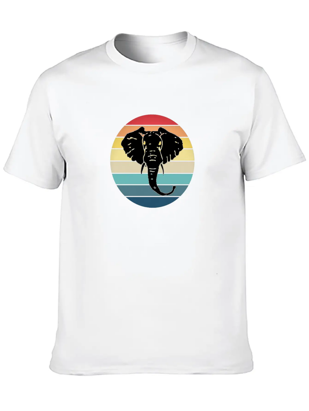 Elephant Animal Sun Elephants Africa Trunk Basic Graphic T-Shirt – Daily Comfort In Soft Cotton
