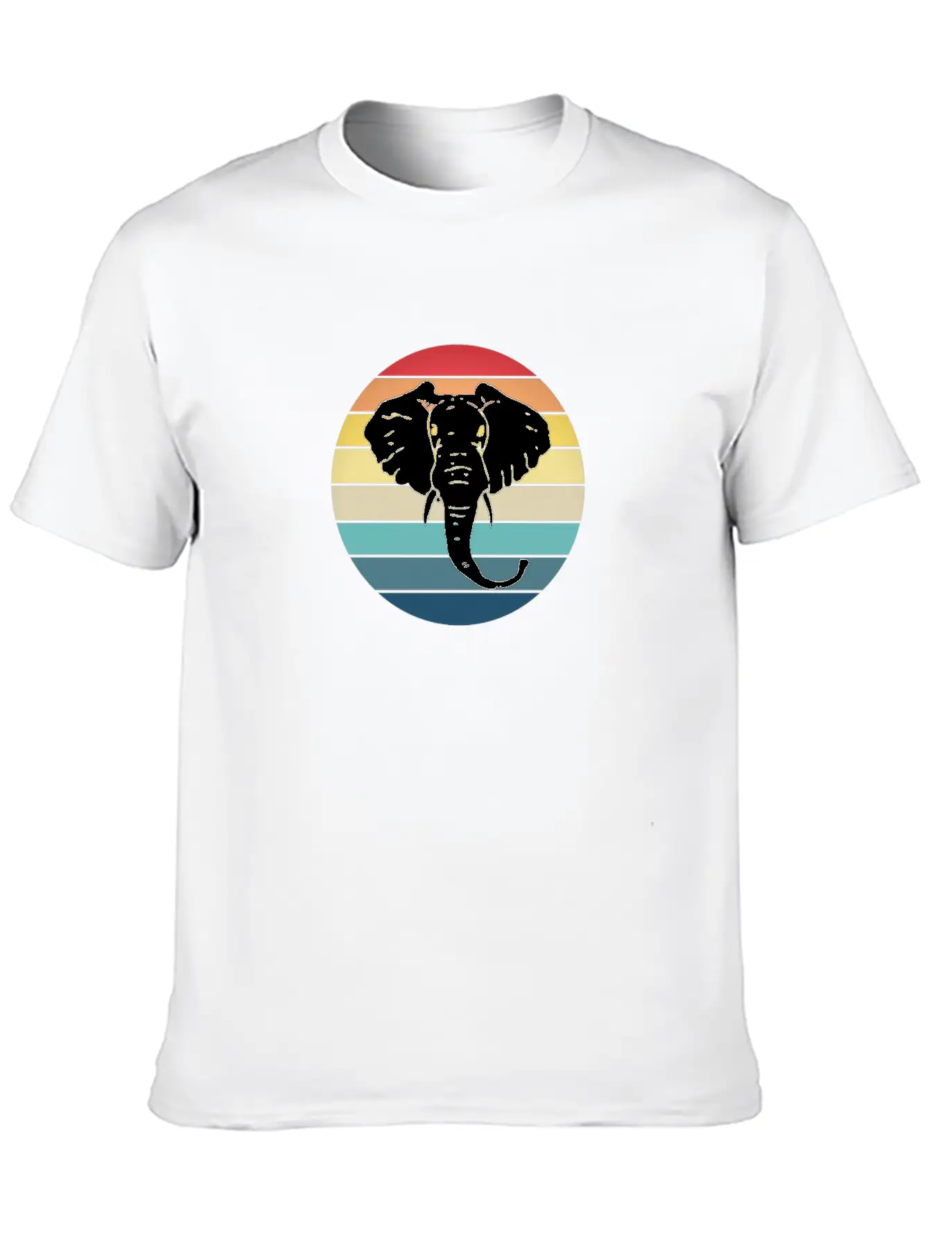 Elephant Animal Sun Elephants Africa Trunk Basic Graphic T-Shirt – Daily Comfort In Soft Cotton