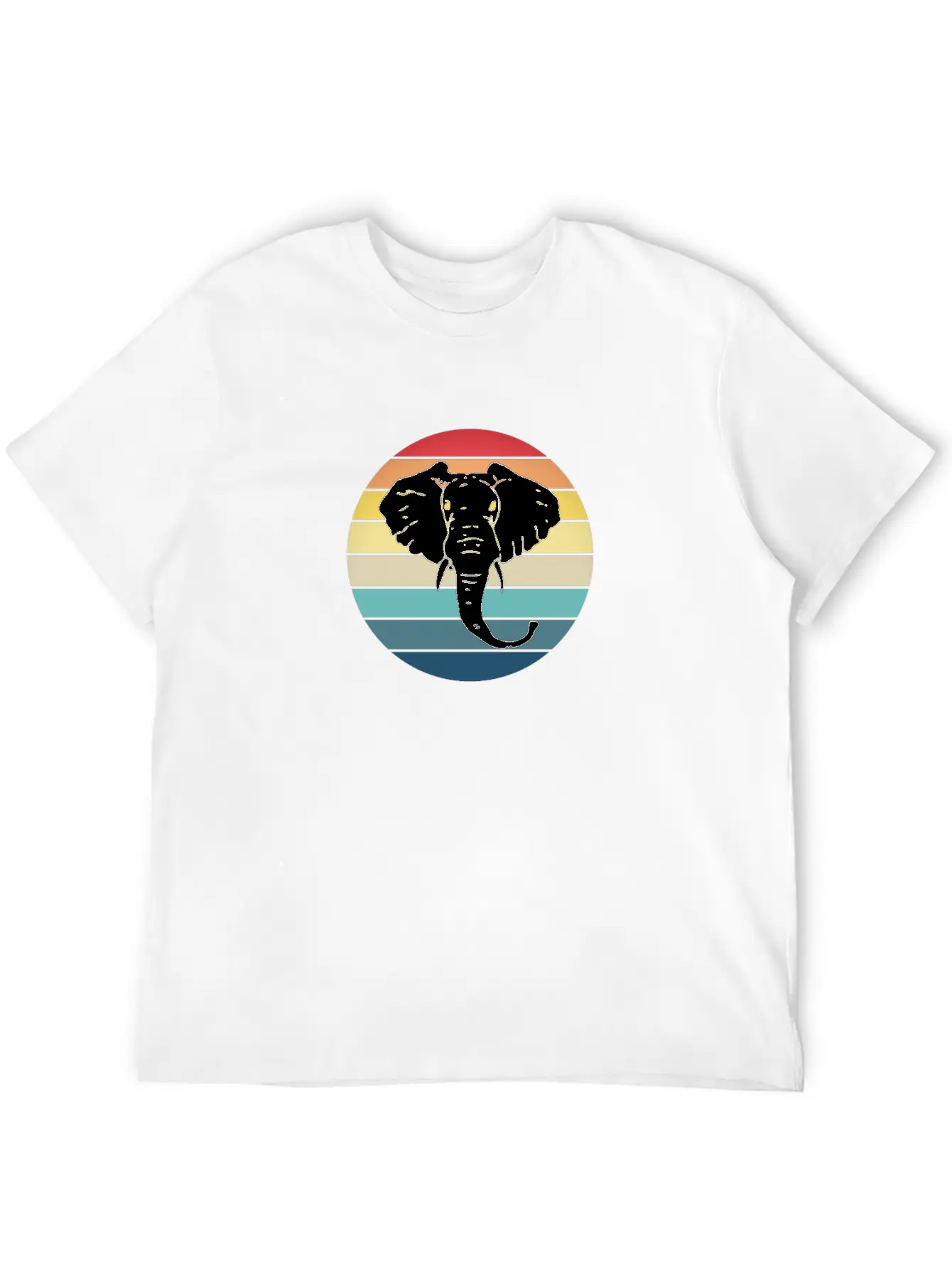 Elephant Animal Sun Elephants Africa Trunk Basic Graphic T-Shirt – Daily Comfort In Soft Cotton