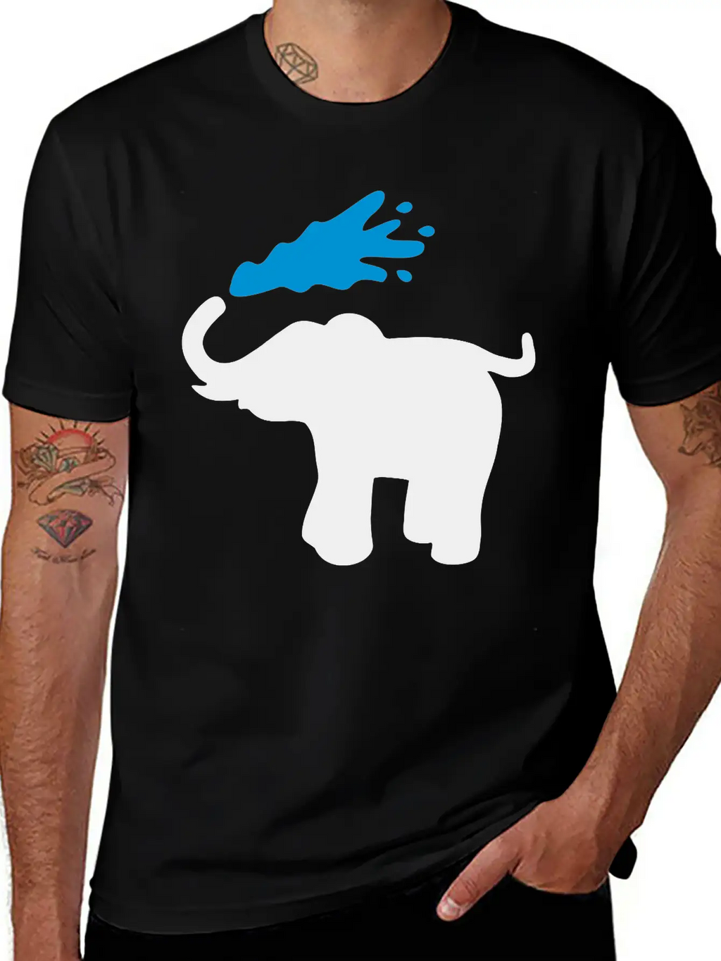 Elephant Breathable Graphic T-Shirt – Perfect For Casual Days