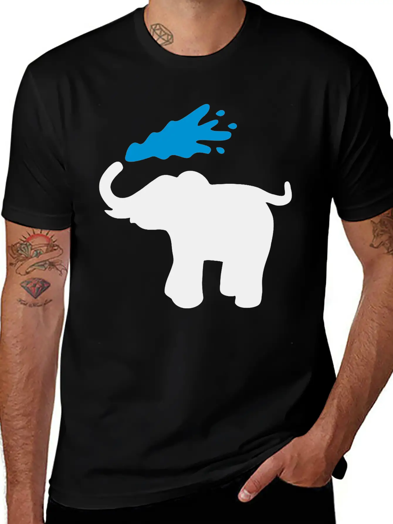 Elephant Breathable Graphic T-Shirt – Perfect For Casual Days