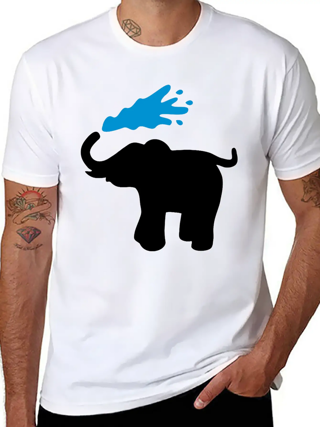 Elephant Breathable Graphic T-Shirt – Perfect For Casual Days
