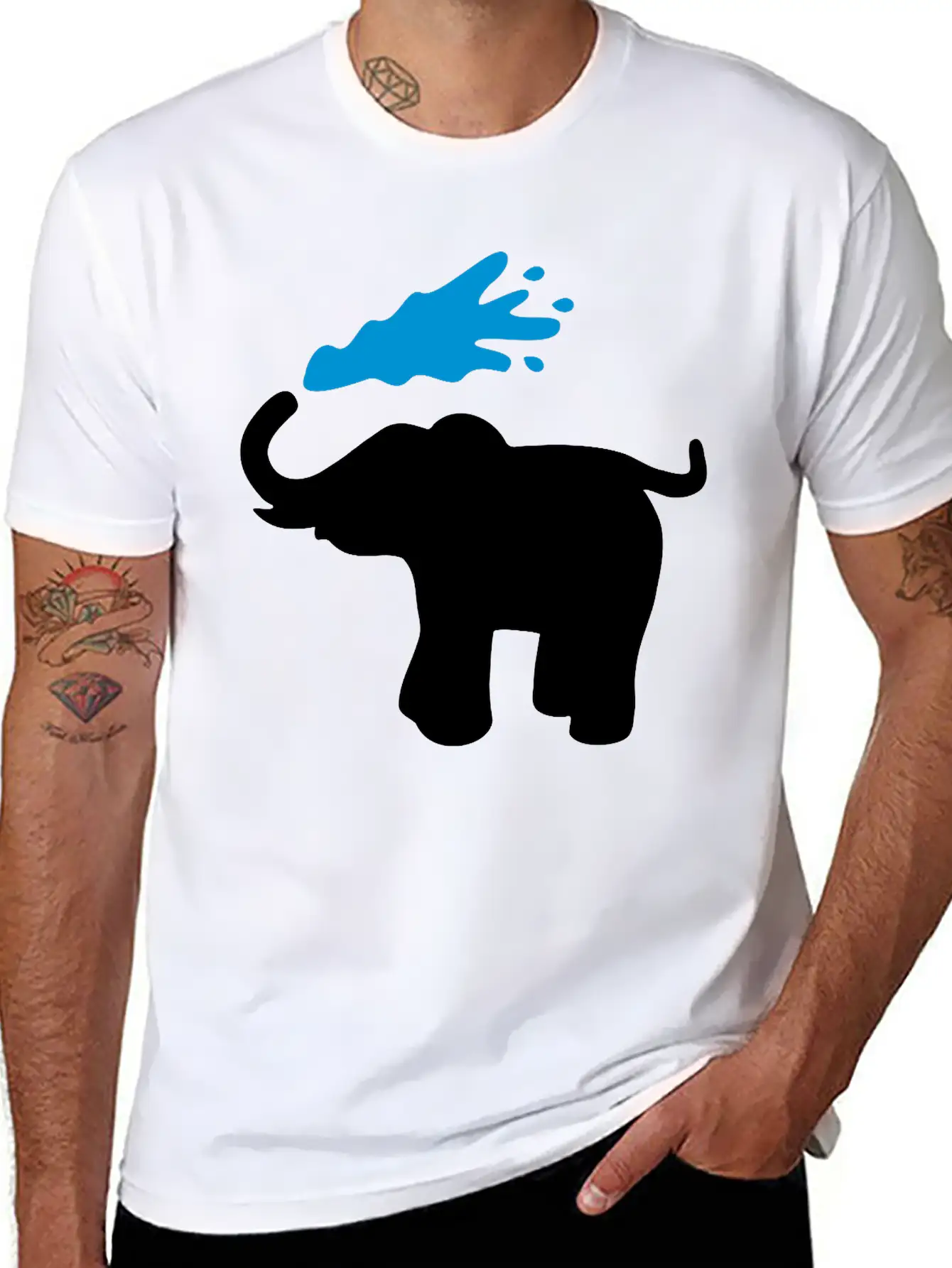 Elephant Breathable Graphic T-Shirt – Perfect For Casual Days