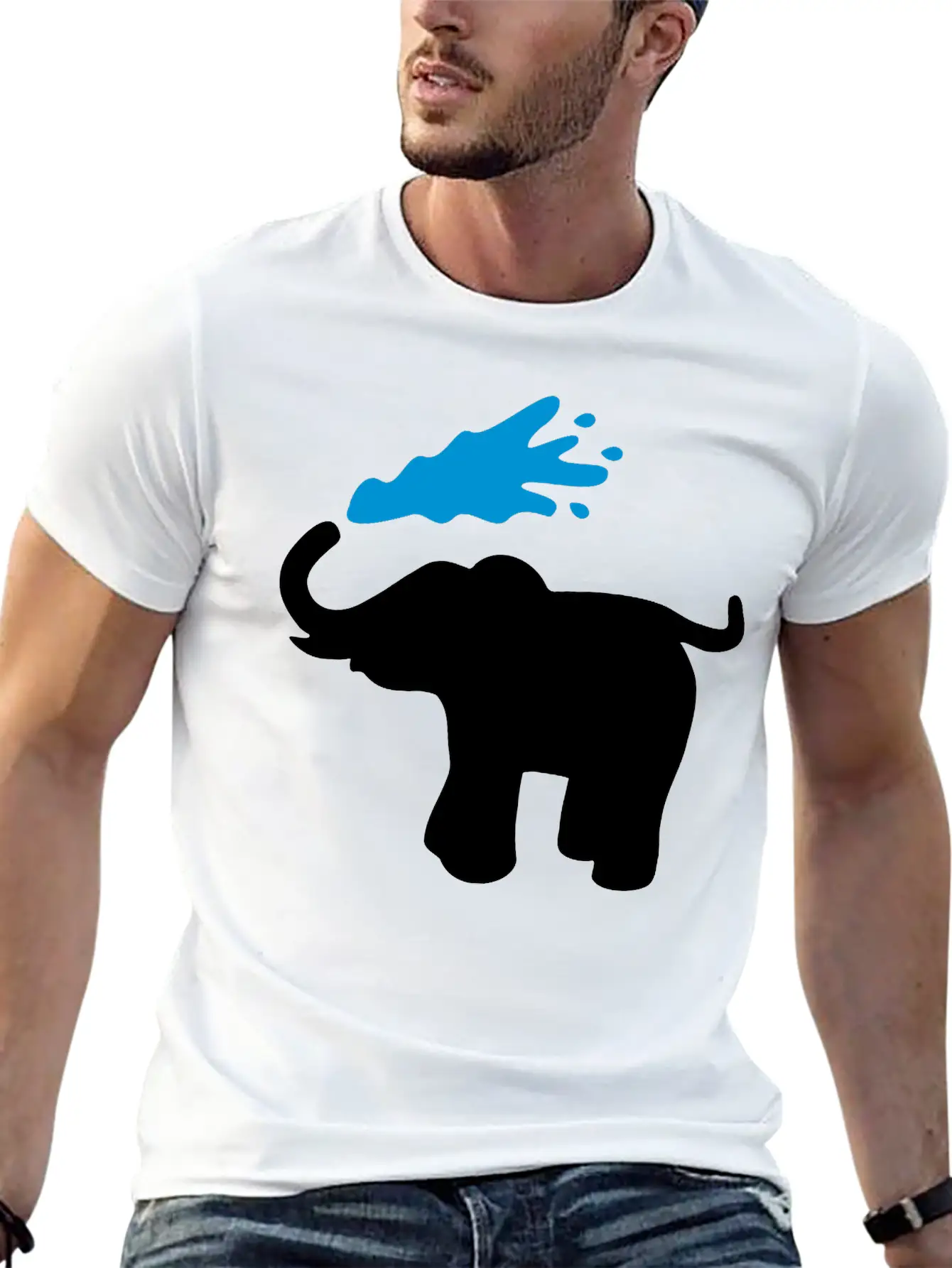 Elephant Breathable Graphic T-Shirt – Perfect For Casual Days