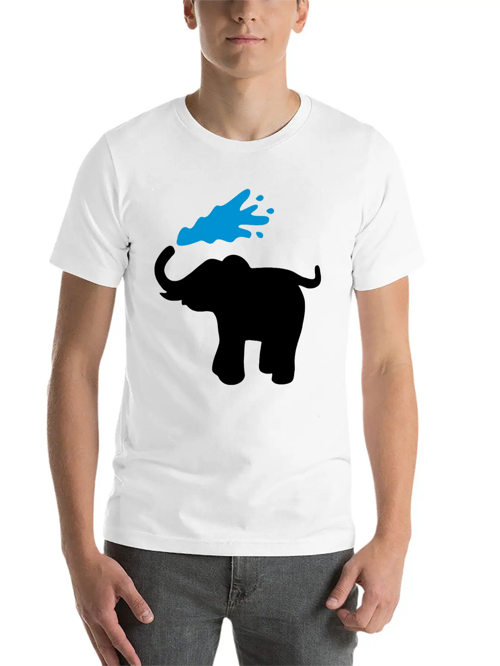 Elephant Breathable Graphic T-Shirt – Perfect For Casual Days