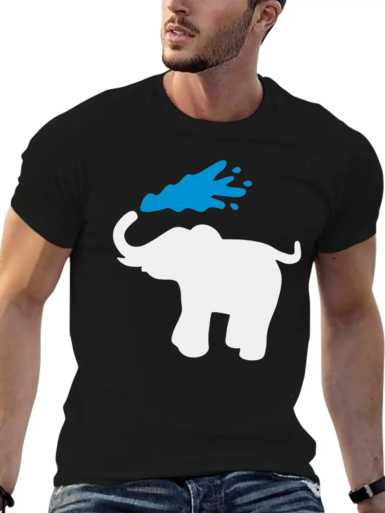 Elephant Breathable Graphic T-Shirt – Perfect For Casual Days