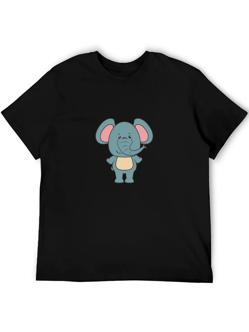 Elephant - Cute Elephant Design Stylish Everyday T-Shirt – Unisex Basic Cotton Tee