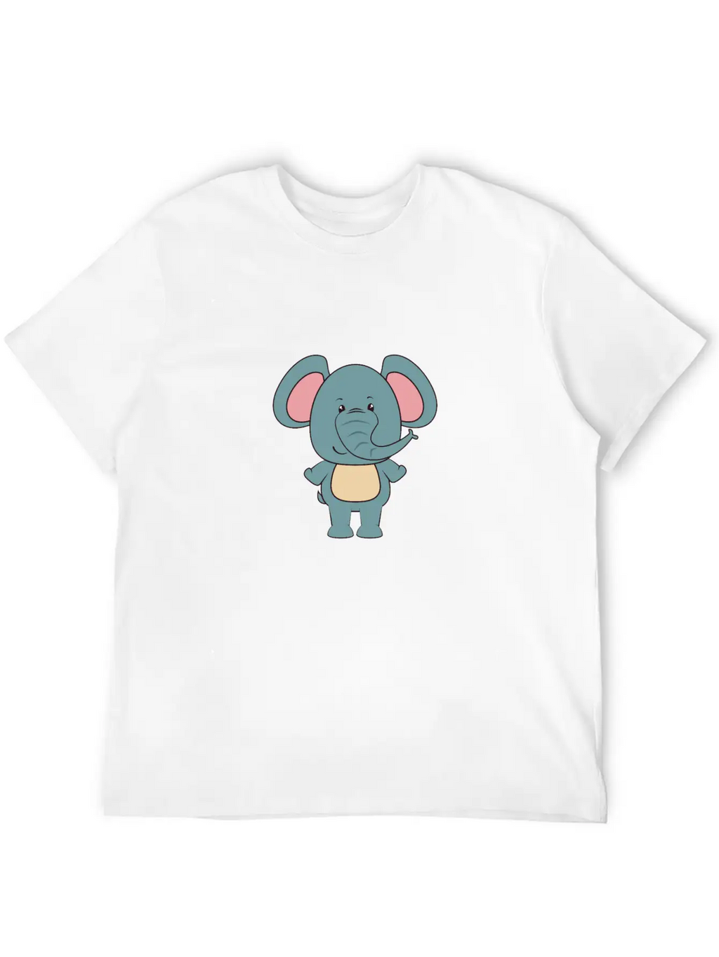 Elephant - Cute Elephant Design Stylish Everyday T-Shirt – Unisex Basic Cotton Tee