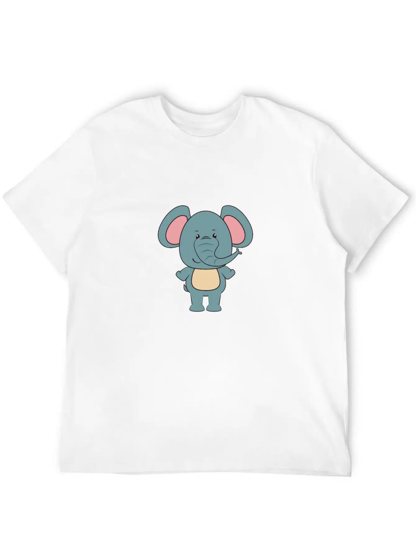 Elephant - Cute Elephant Design Stylish Everyday T-Shirt – Unisex Basic Cotton Tee