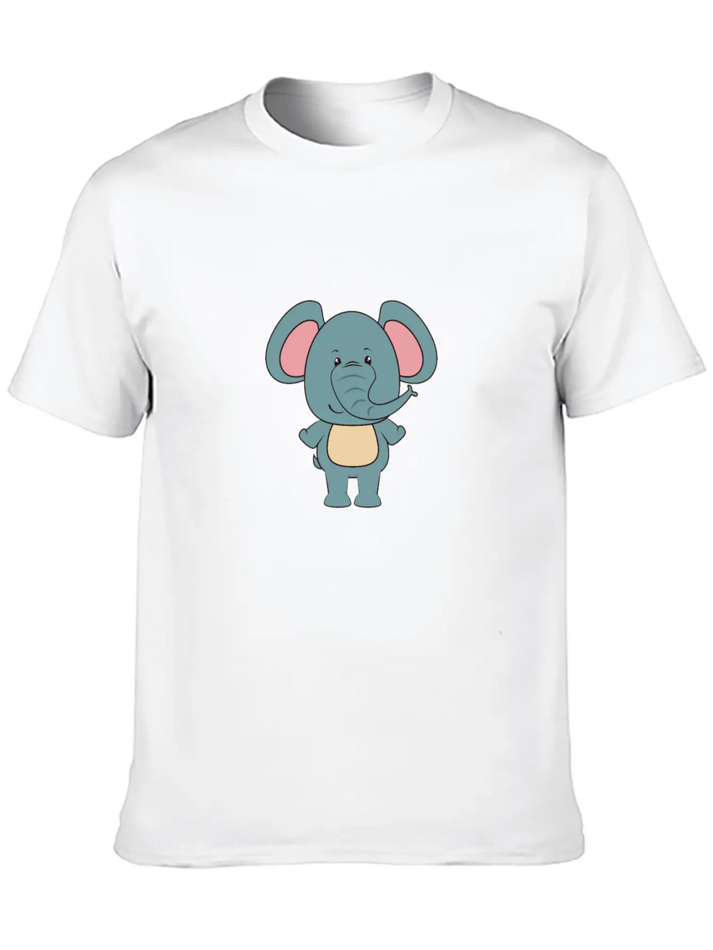 Elephant - Cute Elephant Design Stylish Everyday T-Shirt – Unisex Basic Cotton Tee