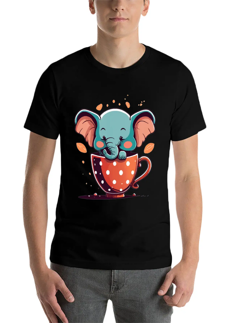 Elephant Elegance Breathable Graphic T-Shirt – Perfect For Casual Days