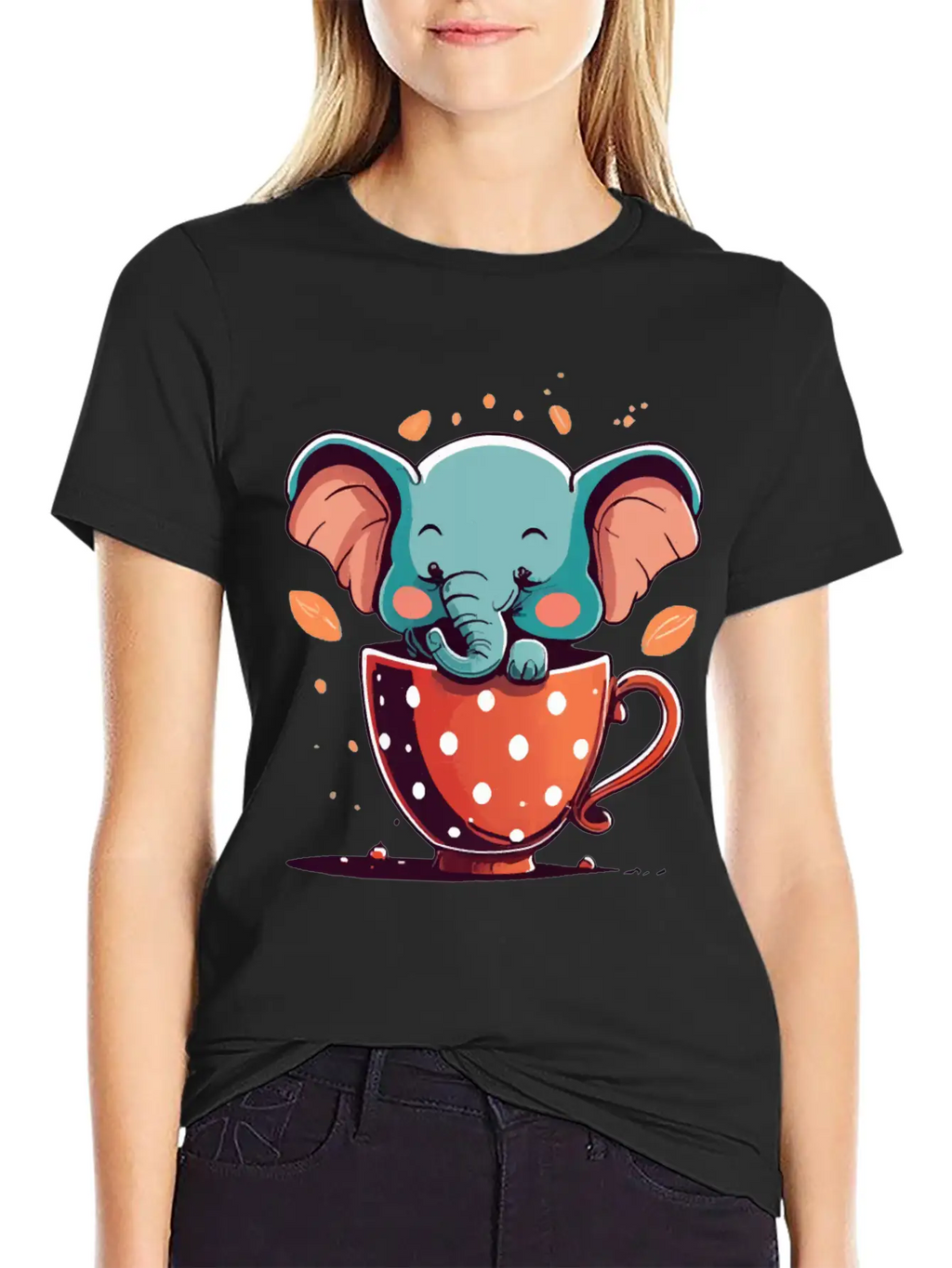 Elephant Elegance Breathable Graphic T-Shirt – Perfect For Casual Days