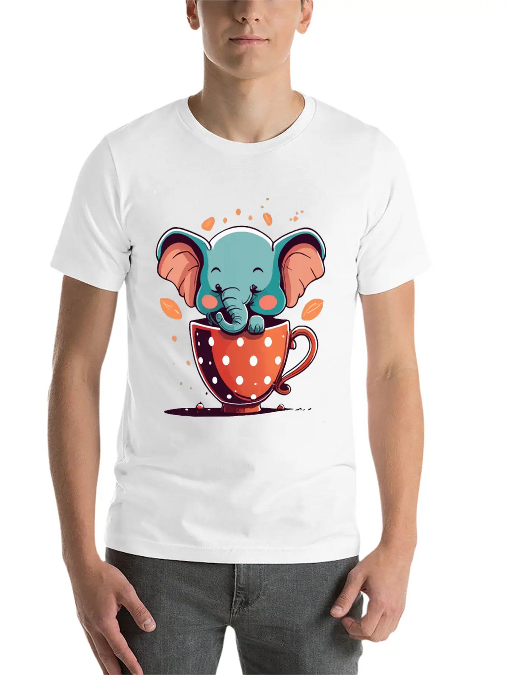 Elephant Elegance Breathable Graphic T-Shirt – Perfect For Casual Days