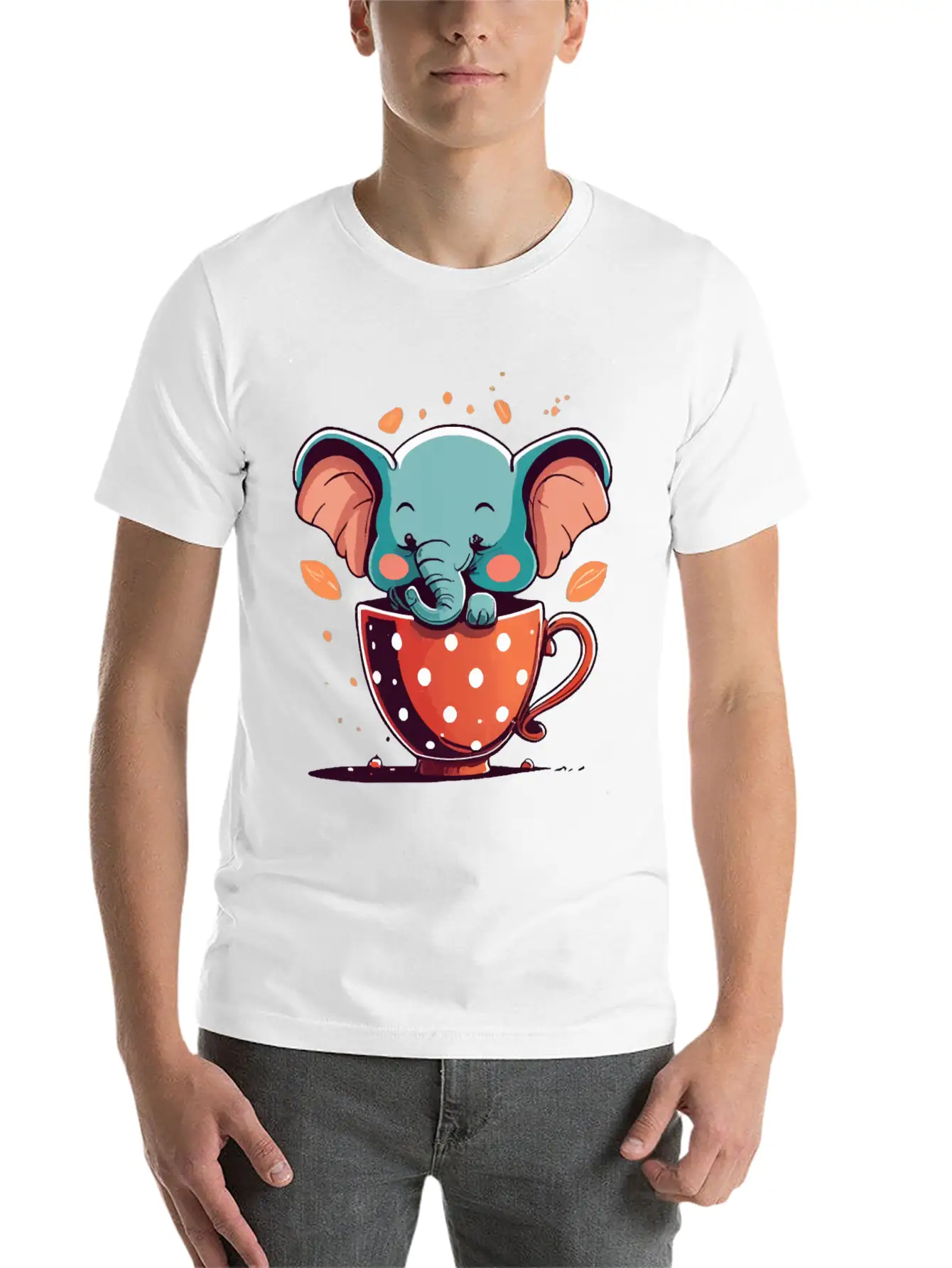 Elephant Elegance Breathable Graphic T-Shirt – Perfect For Casual Days
