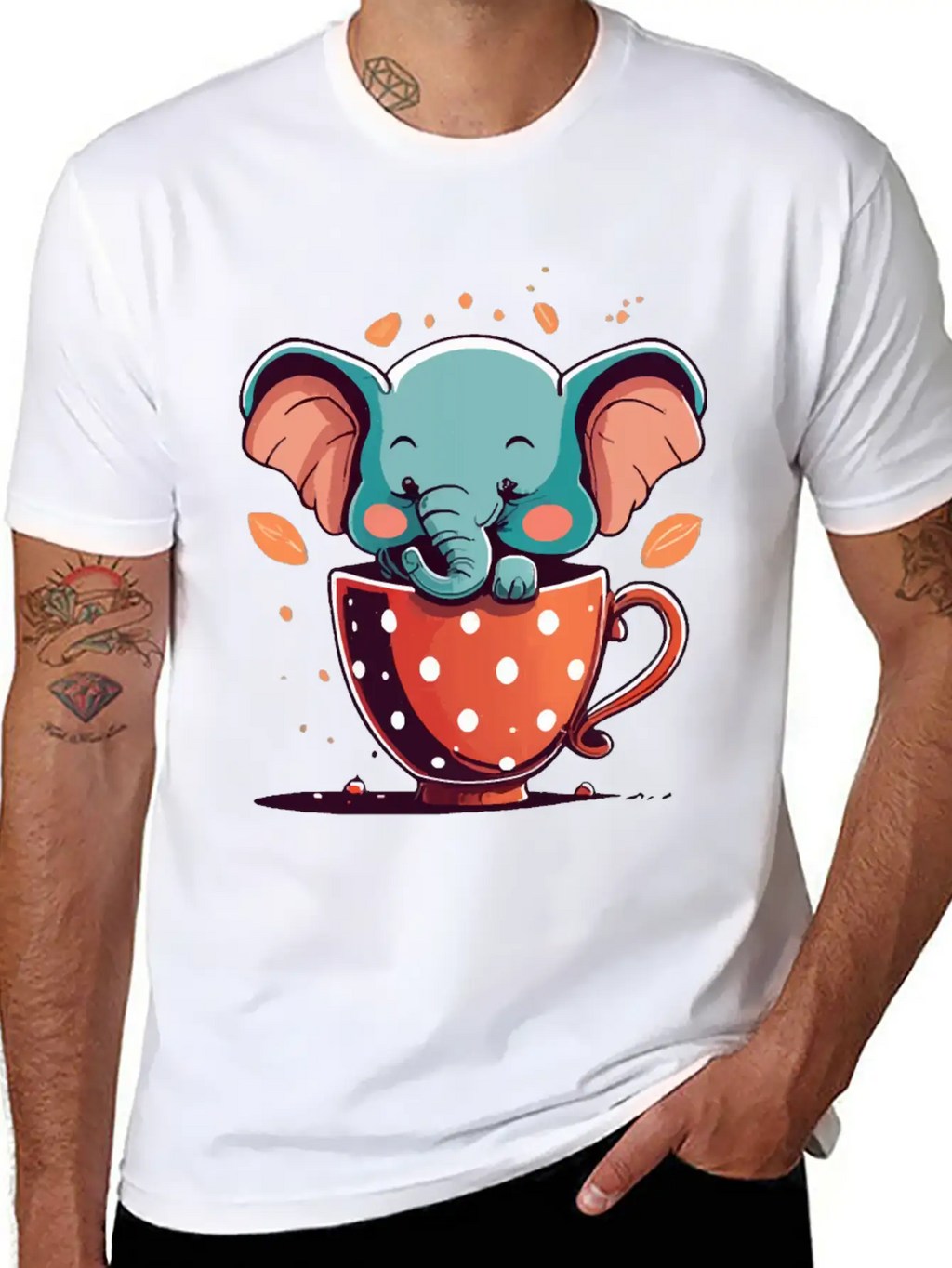 Elephant Elegance Breathable Graphic T-Shirt – Perfect For Casual Days