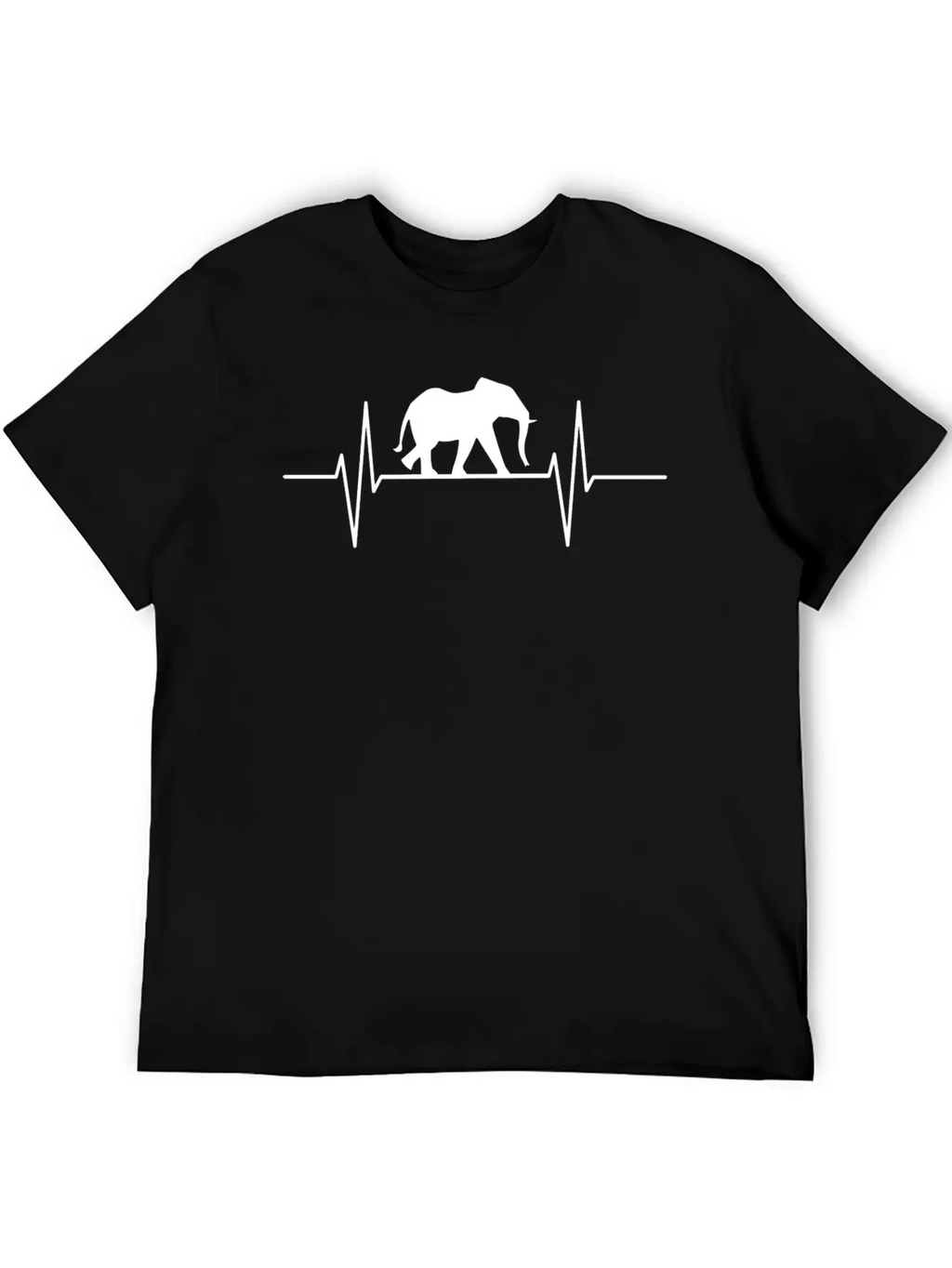 Elephant Heartbeat Elephant Lovers Elephants Gift Relaxed Everyday Tee – Lightweight And Durable Cotton