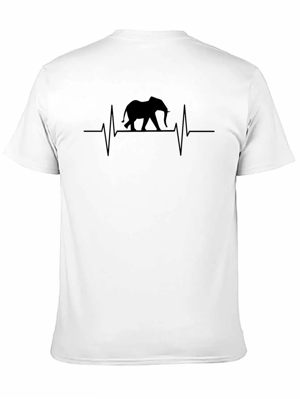 Elephant Heartbeat Elephant Lovers Elephants Gift Relaxed Everyday Tee – Lightweight And Durable Cotton