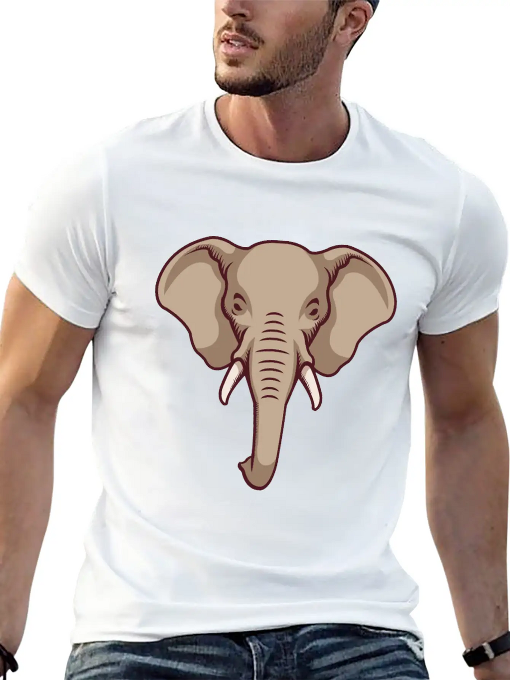 Elephant Ivory And Trunks Unisex Casual T-Shirt – Clean Design For Daily Comfort