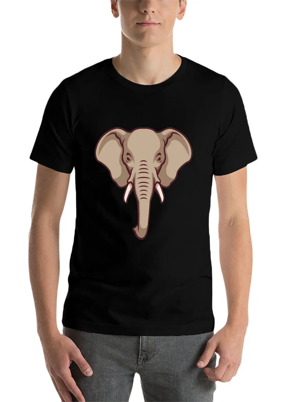 Elephant Ivory And Trunks Unisex Casual T-Shirt – Clean Design For Daily Comfort