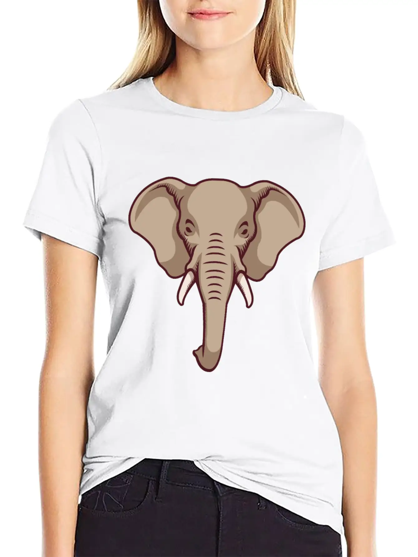 Elephant Ivory And Trunks Unisex Casual T-Shirt – Clean Design For Daily Comfort