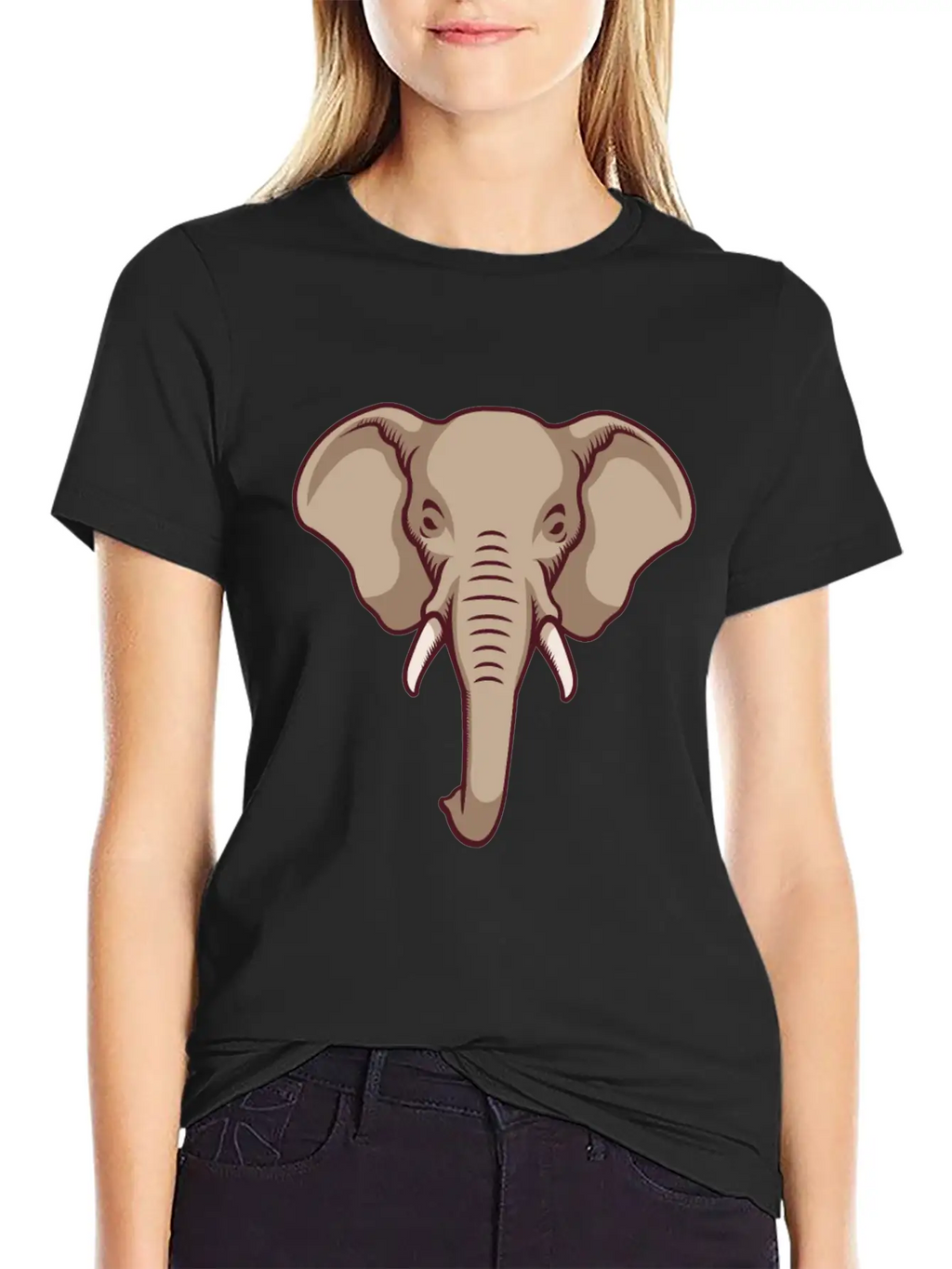 Elephant Ivory And Trunks Unisex Casual T-Shirt – Clean Design For Daily Comfort