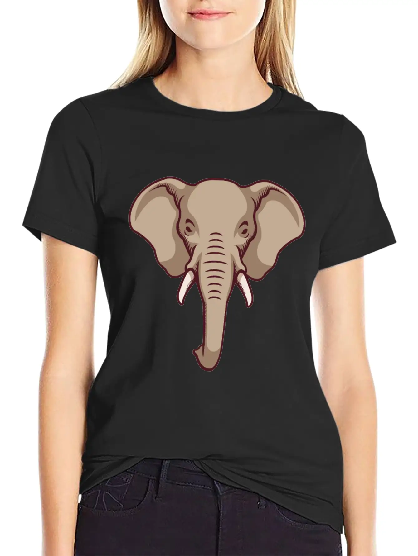 Elephant Ivory And Trunks Unisex Casual T-Shirt – Clean Design For Daily Comfort