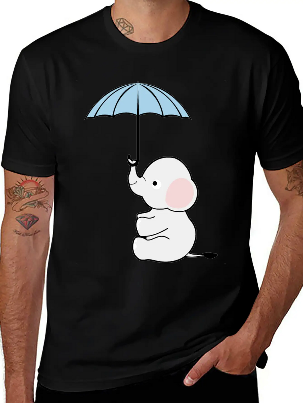 Elephant Umbrella Elephants Timeless Short Sleeve Tee – Comfy And Minimalist Design