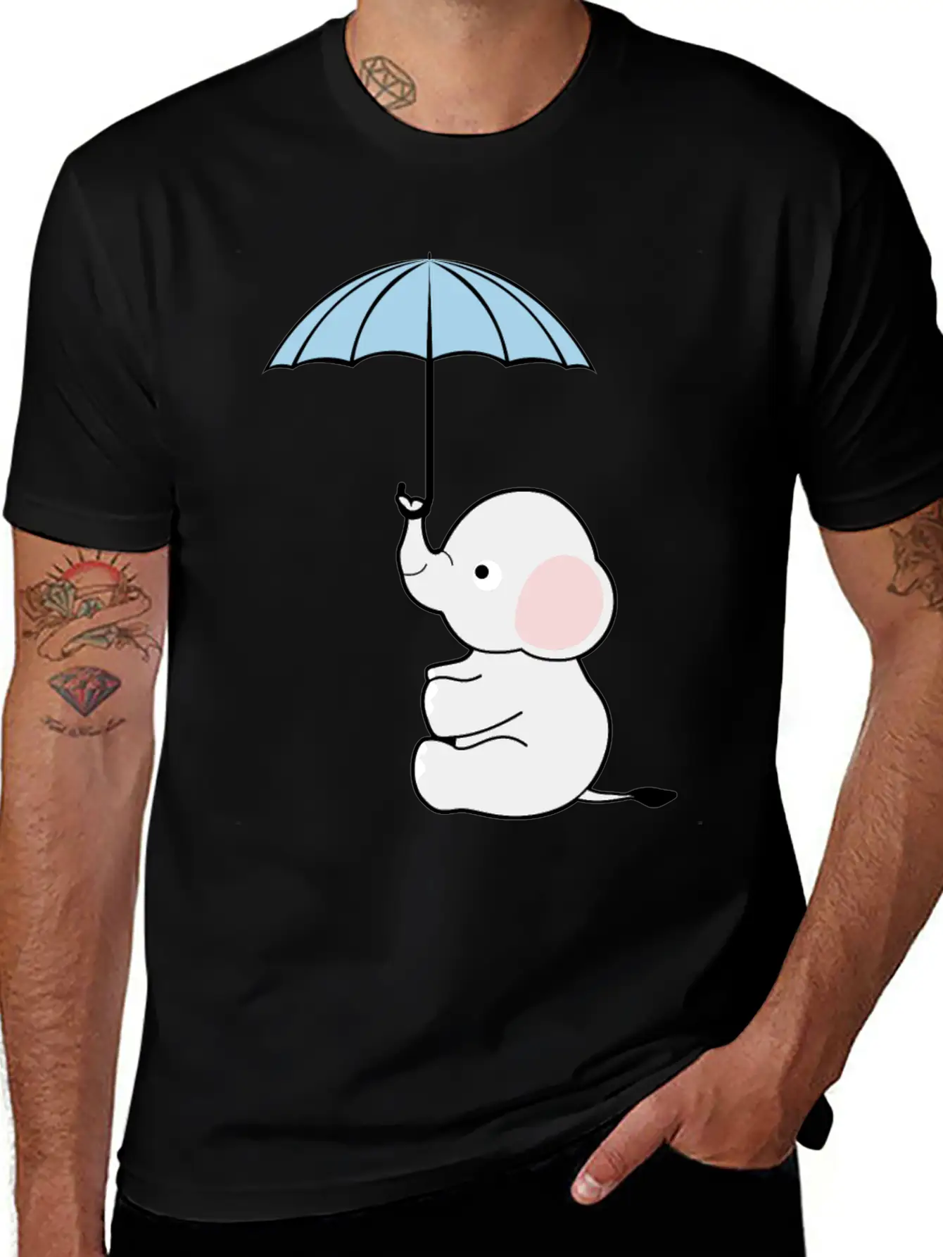 Elephant Umbrella Elephants Timeless Short Sleeve Tee – Comfy And Minimalist Design