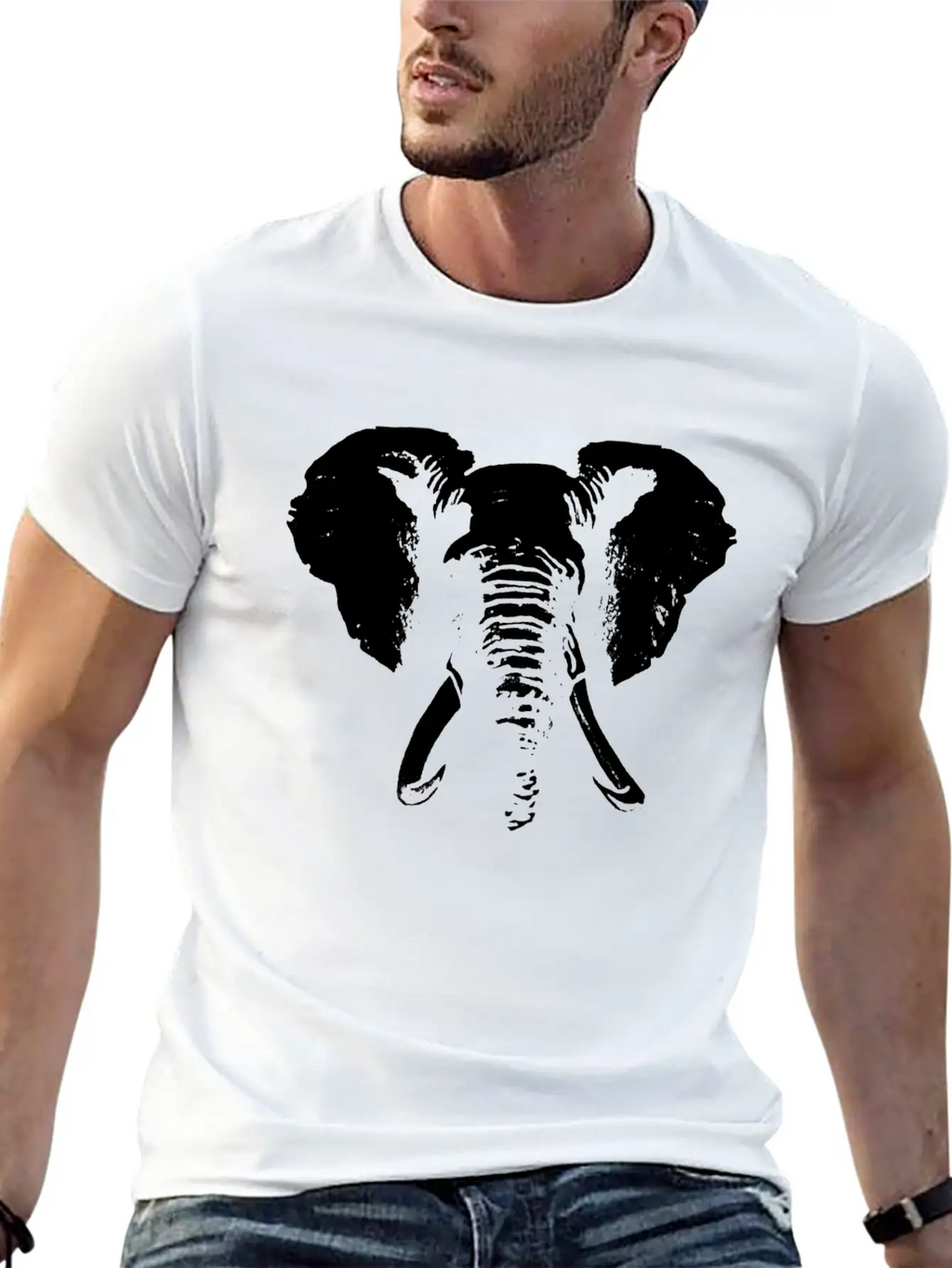Elephant W Unisex Casual T-Shirt – Clean Design For Daily Comfort
