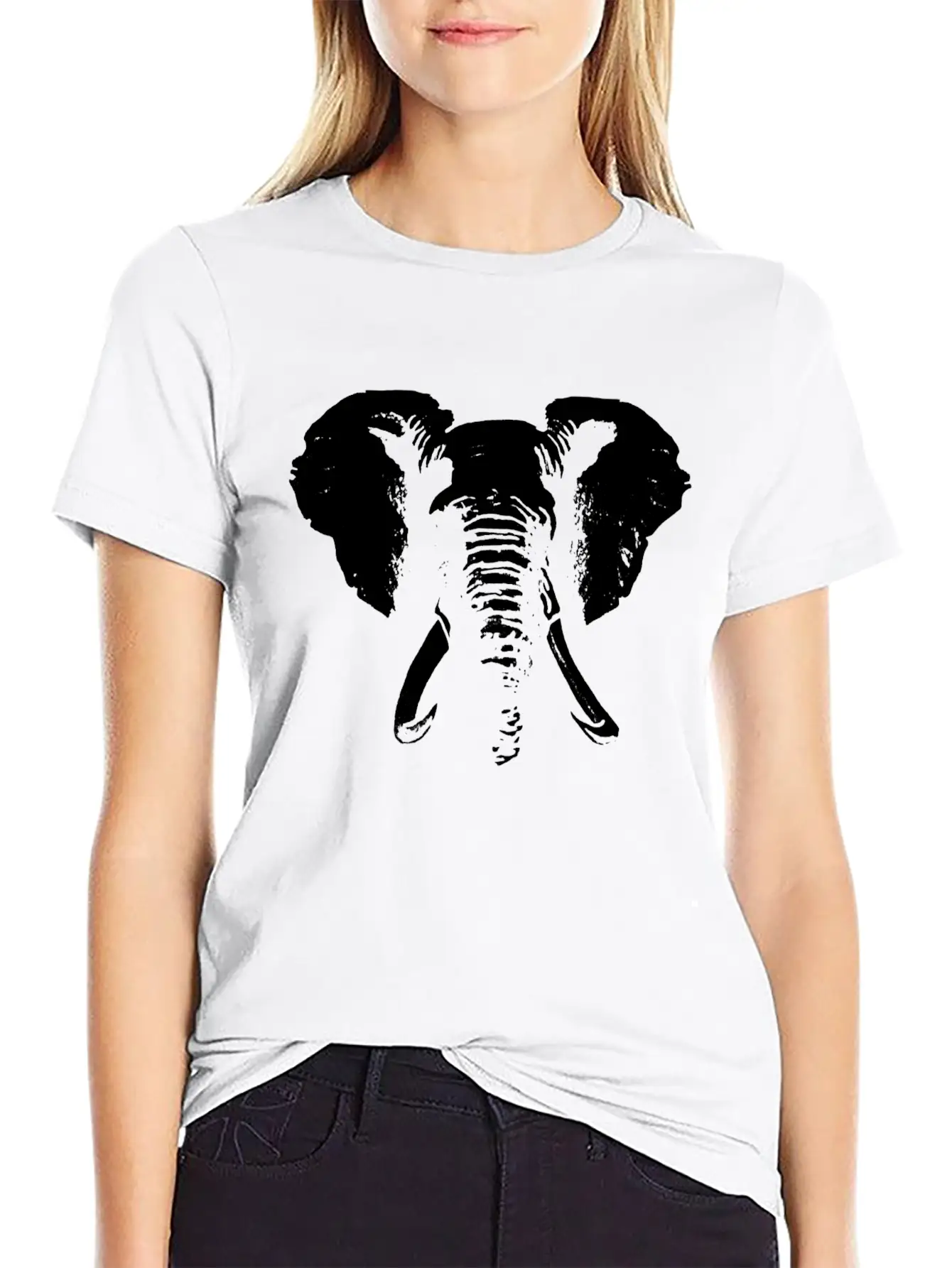 Elephant W Unisex Casual T-Shirt – Clean Design For Daily Comfort