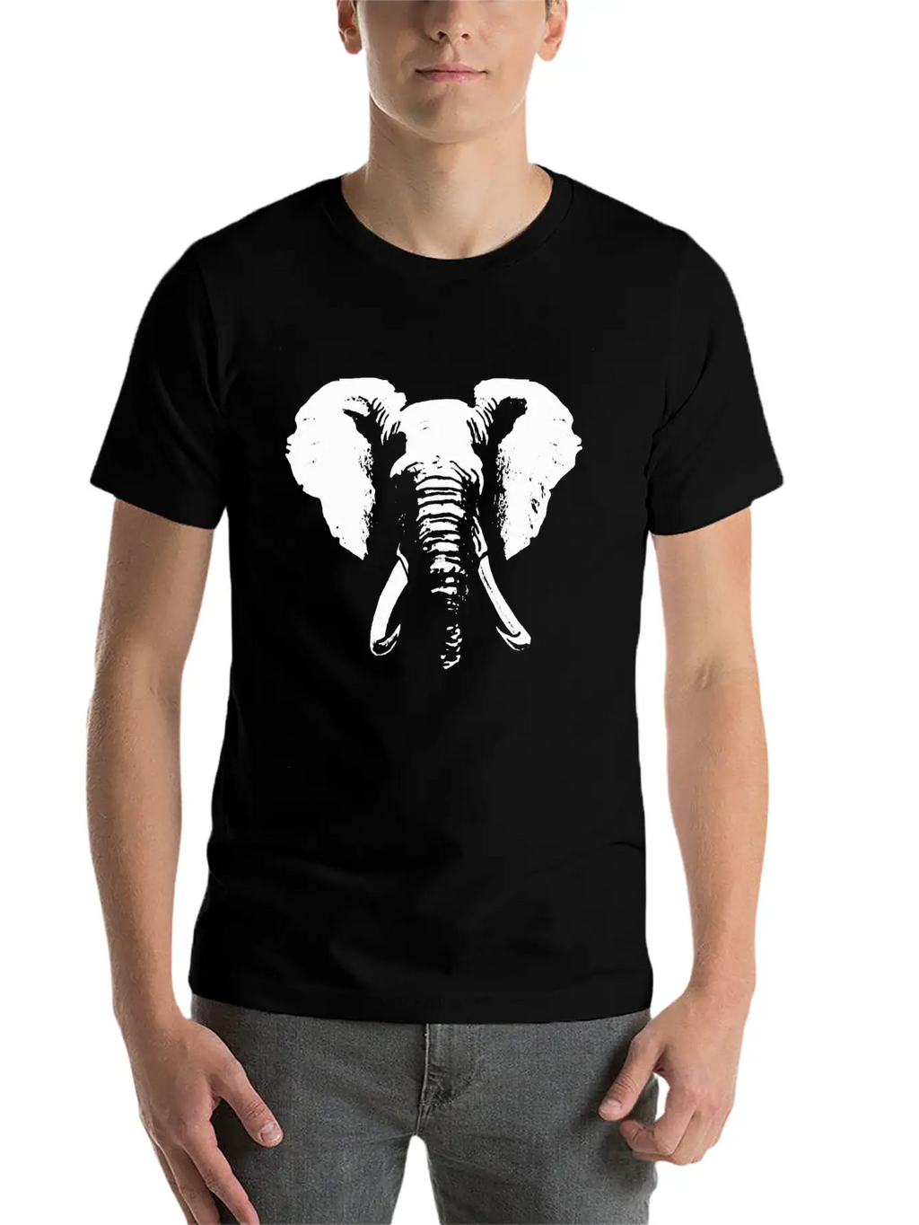Elephant W Unisex Casual T-Shirt – Clean Design For Daily Comfort