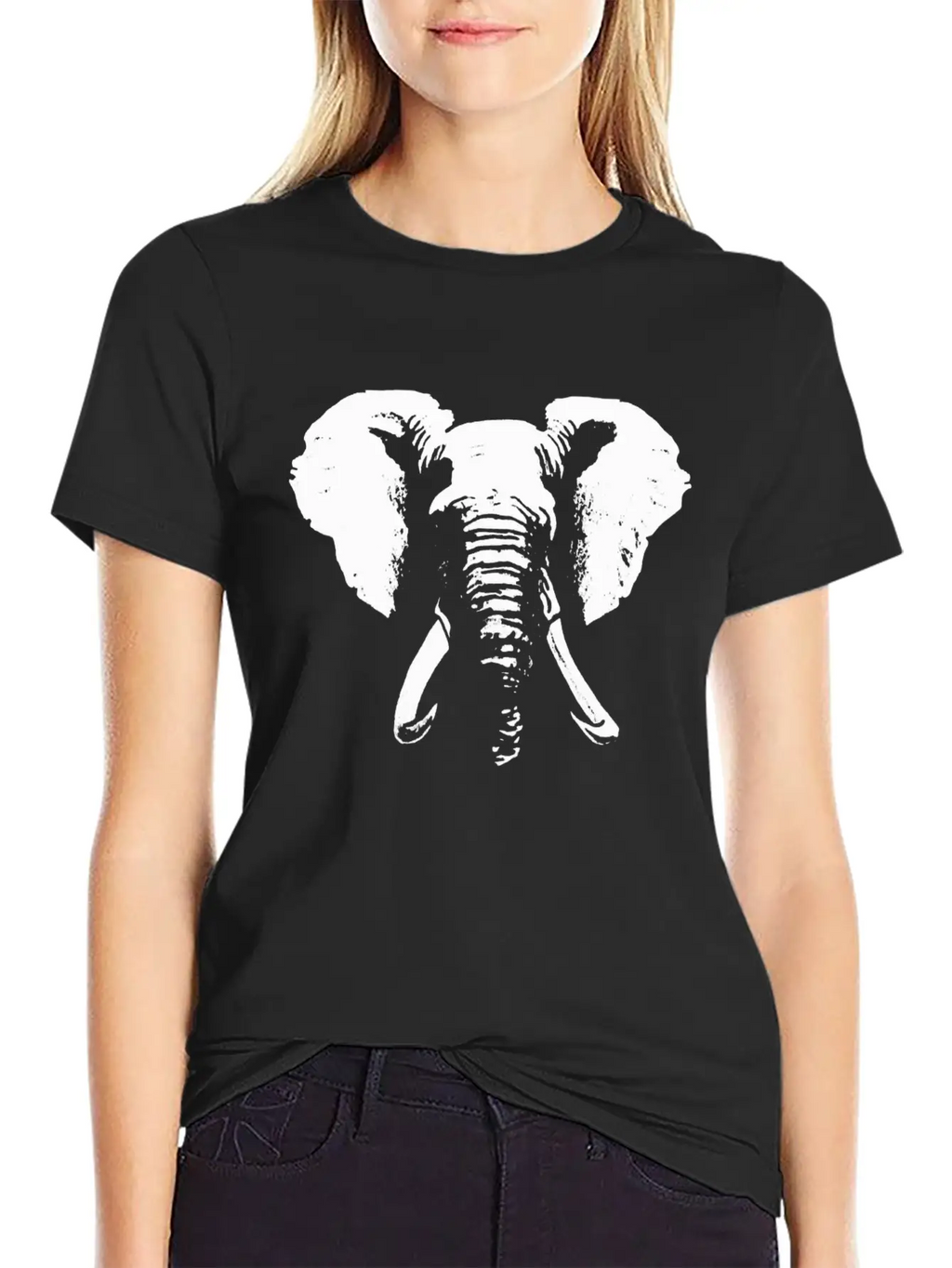 Elephant W Unisex Casual T-Shirt – Clean Design For Daily Comfort
